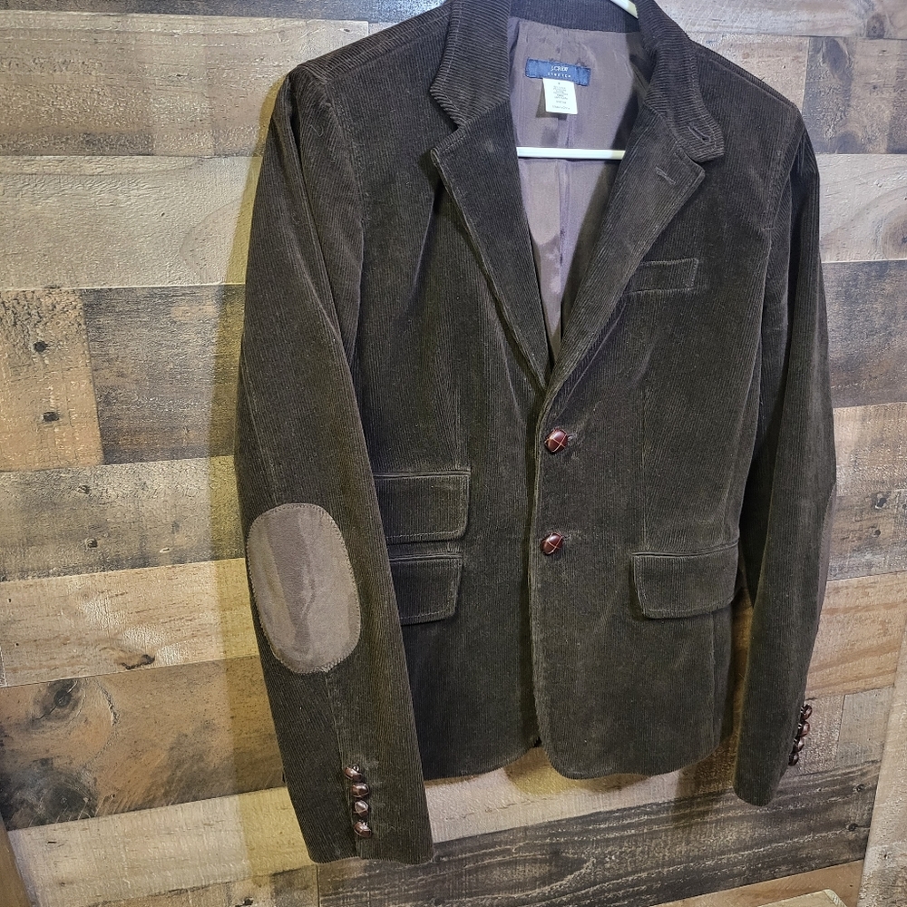 ❤❤ VINTAGE J CREW corduroy jacket with suede patches ❤❤